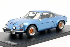 Renault Alpine A110 1800 Coupe Gr.4 1973 blau metallic mit Vitrine 1:8 GT-Spirit