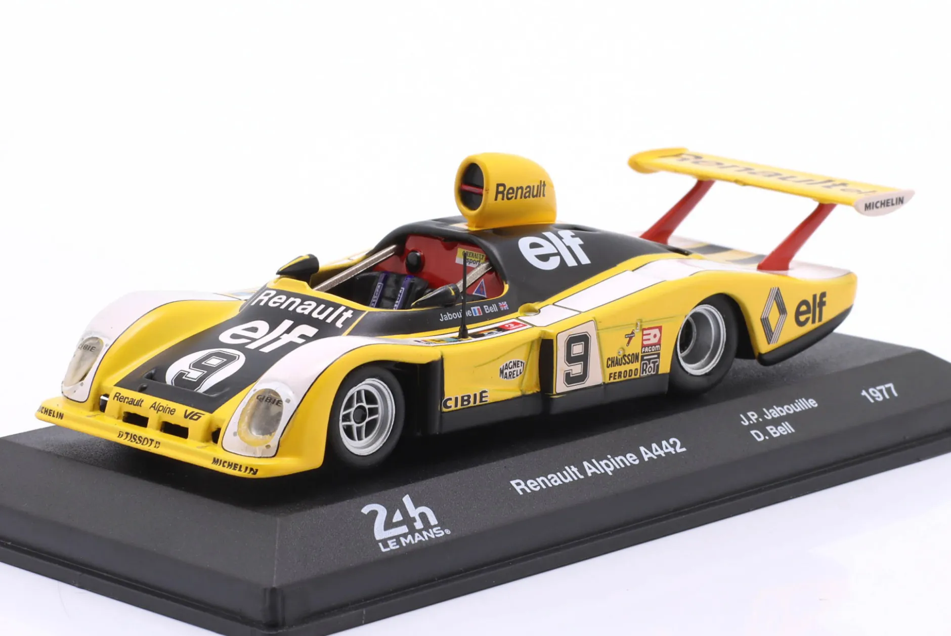 Renault Alpine A442 #9 24h LeMans 1977 Jabouille, Bell 1:43 Altaya