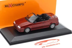 Renault 19 Cabriolet Baujahr 1991 rot metallic 1:43 Minichamps
