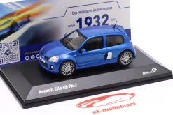 Renault Clio V6 Ph. 2 Baujahr 2023 blau metallic 1:43 Solido