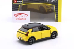 Renault 5 E-Tech electric Baujahr 2024 gelb 1:24 Bburago