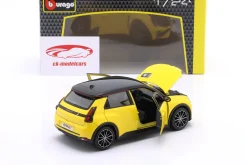 Renault 5 E-Tech electric Baujahr 2024 gelb 1:24 Bburago
