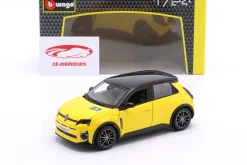 Renault 5 E-Tech electric Baujahr 2024 gelb 1:24 Bburago