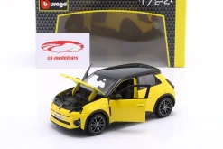 Renault 5 E-Tech electric Baujahr 2024 gelb 1:24 Bburago