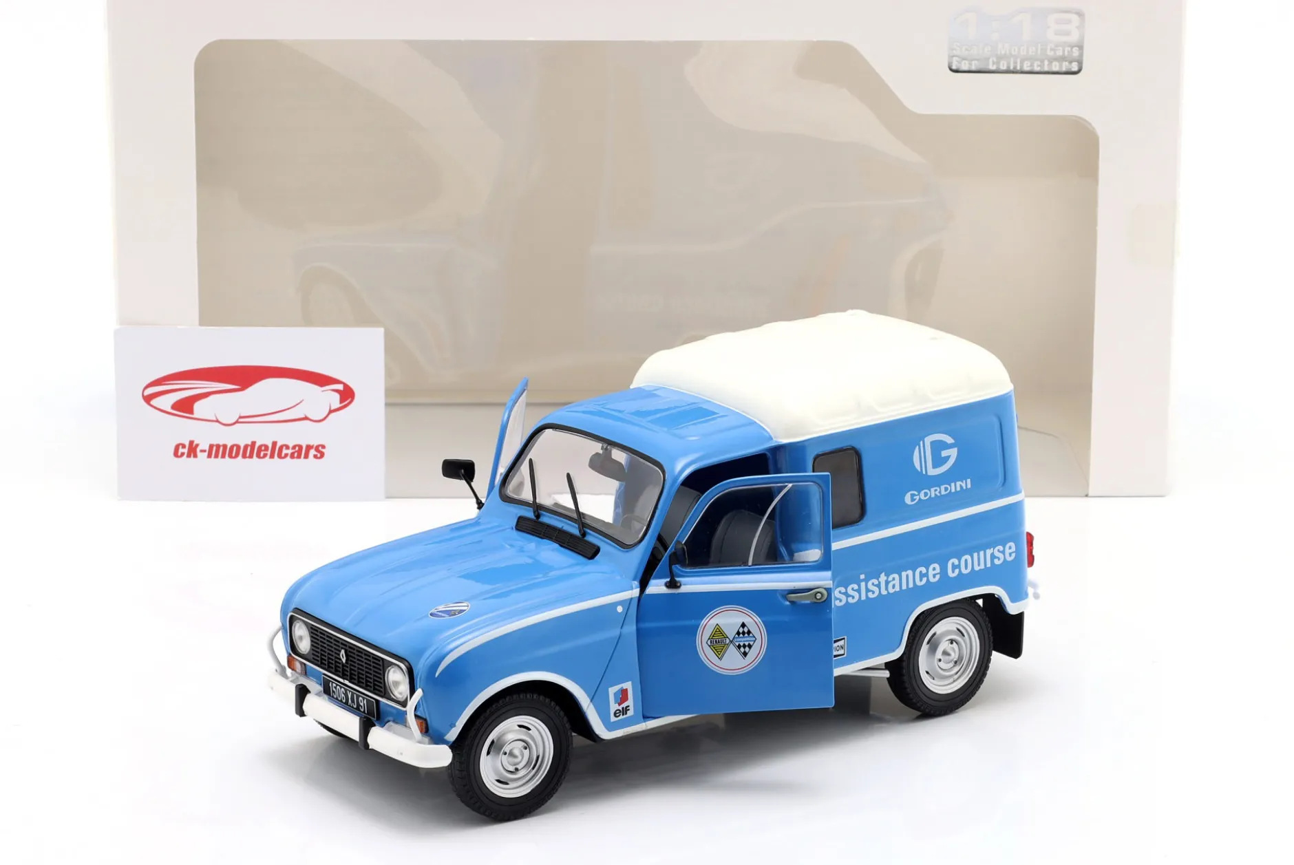 Renault 4LF4 Gordini Service 1976 blau / weiß 1:18 Solido