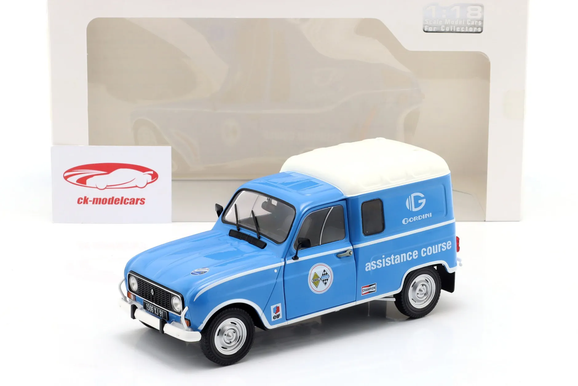 Renault 4LF4 Gordini Service 1976 blau / weiß 1:18 Solido