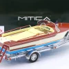 Riva Junior Motorboot auf Anhänger 1966 elfenbein / gelb / braun / blau 1:18 MITICA
