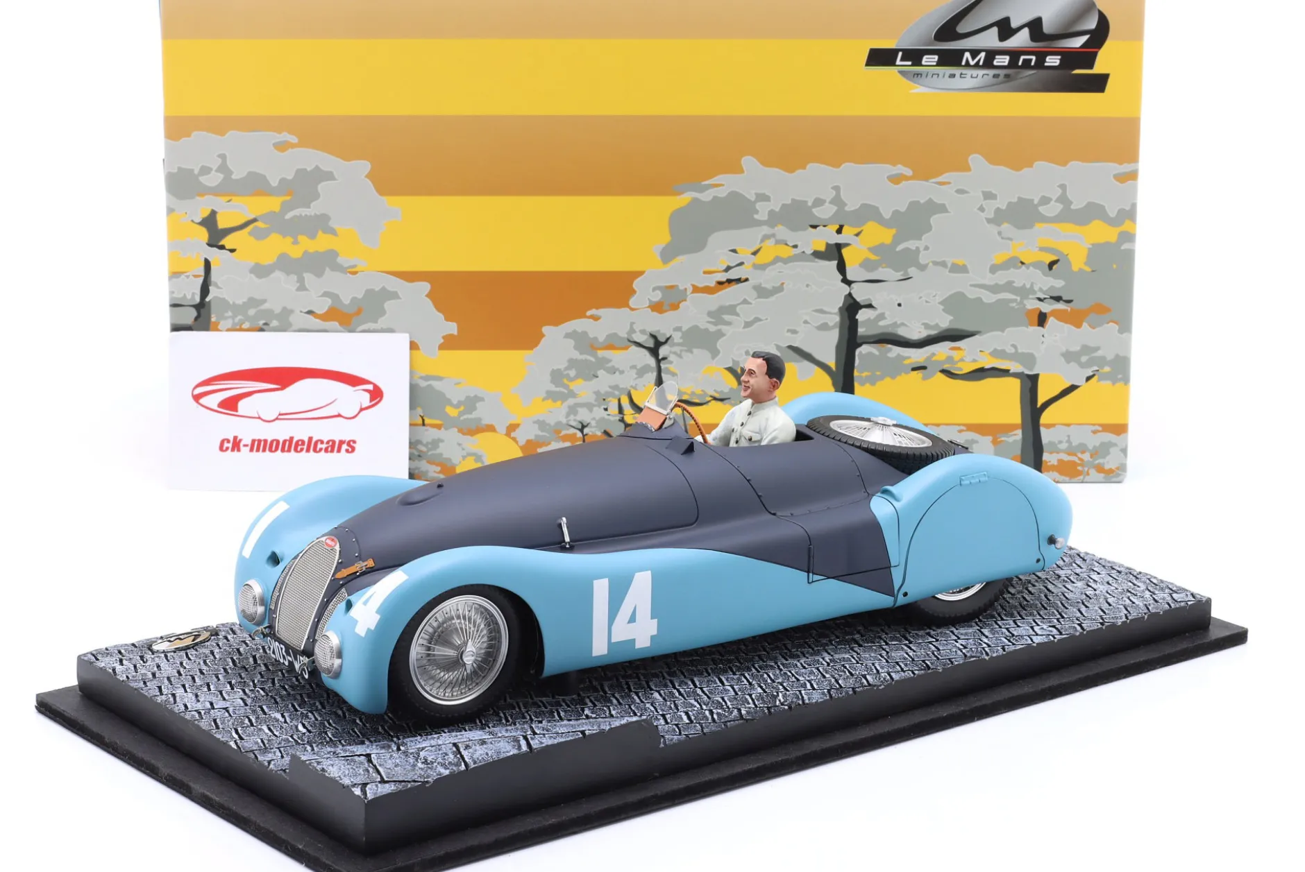 Robert Benoist Bugatti T57S 45 #14 GP ACF 1937 1:18 LeMansMiniatures