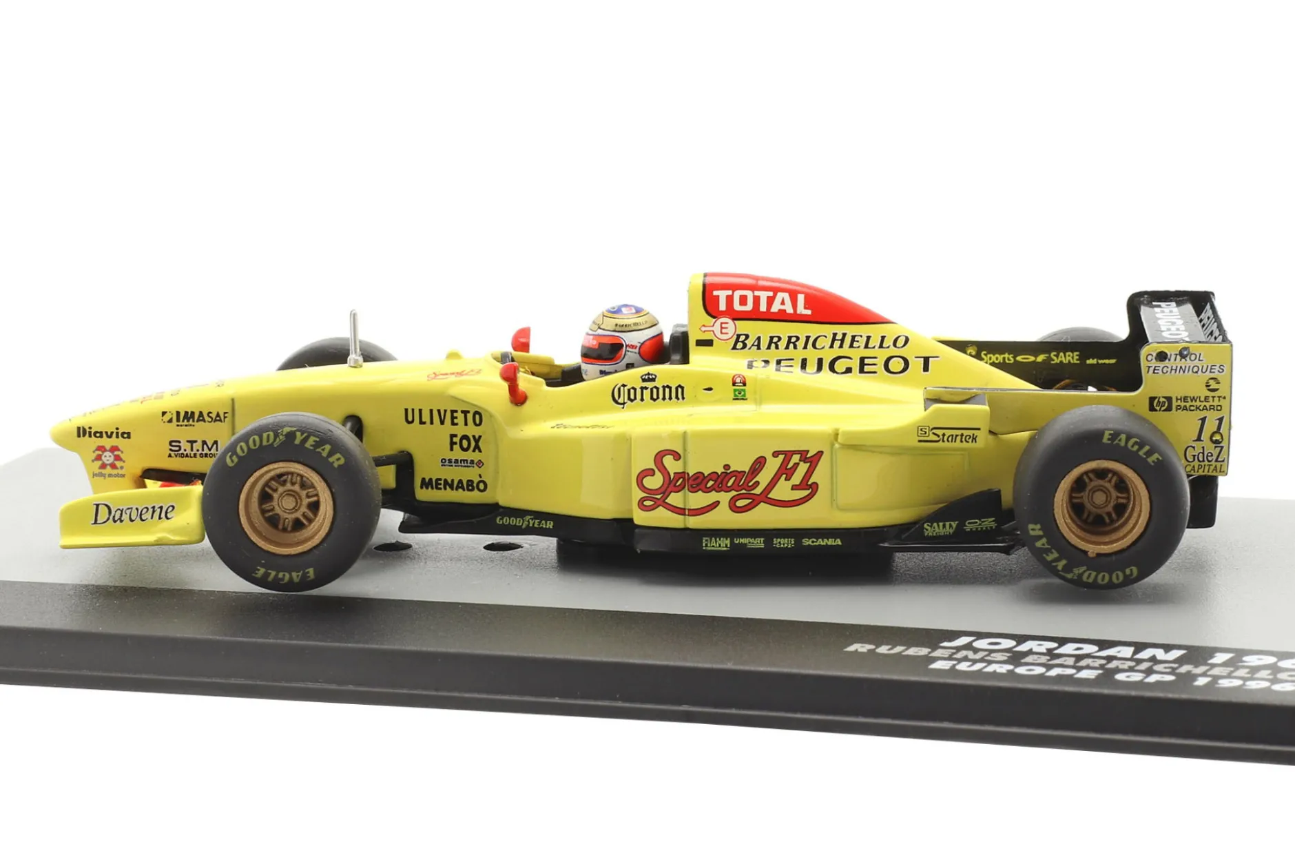 Rubens Barrichello Jordan 196 #11 Europa GP Formel 1 1996 1:43 Altaya