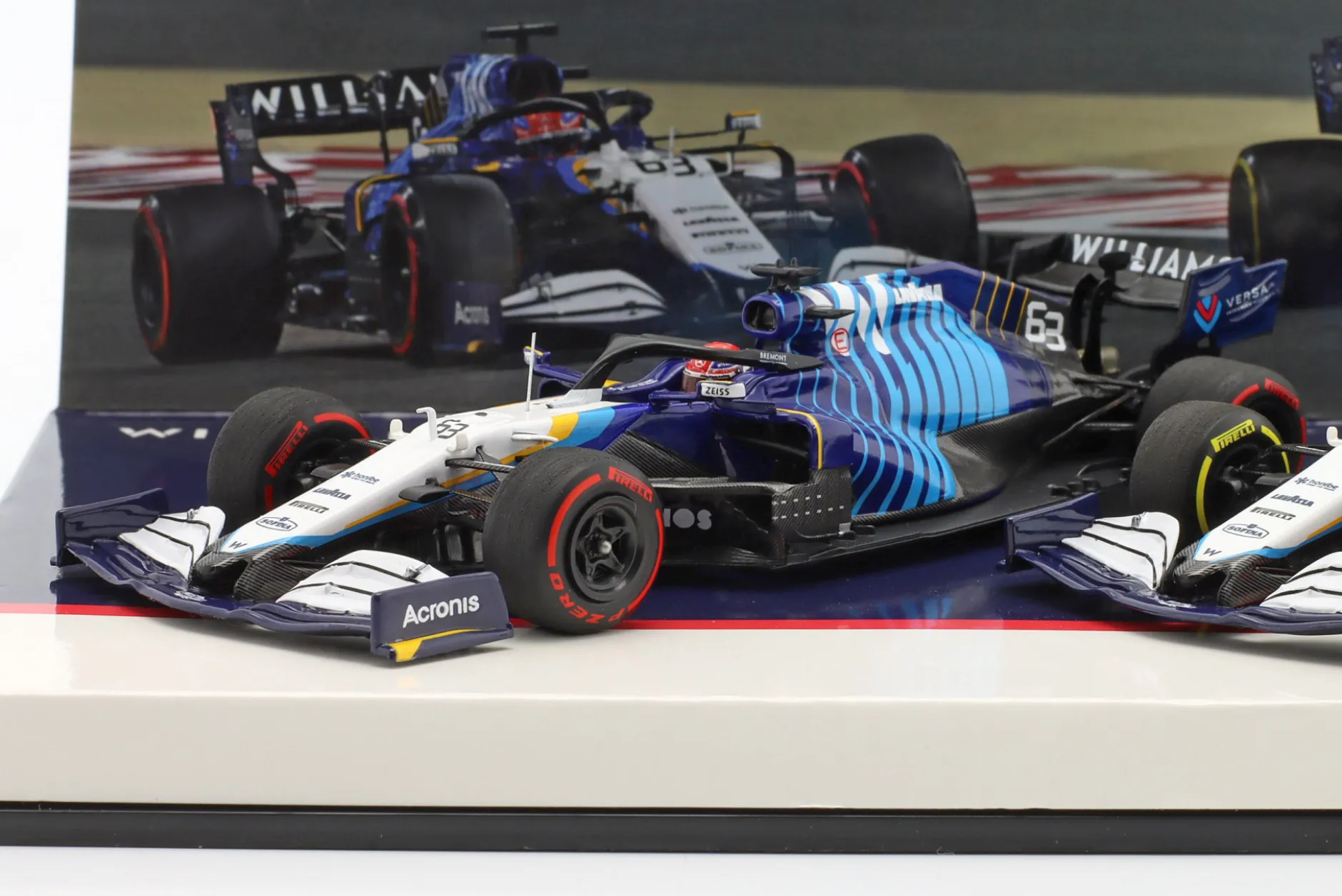 Russell #63 & Latifi #6 2-Car Set Williams FW43B Formel 1 2021 1:43 Minichamps