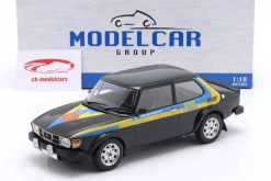 Saab 99 Turbo Baujahr 1977 schwarz / Dekor 1:18 ModelCar Group