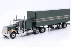 Sattelauflieger dunkelgrün / silber 1:18 Road Kings