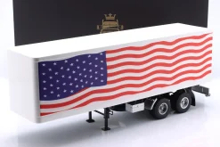 Sattelauflieger Stars & Stripes weiß / blau / rot 1:18 Road Kings