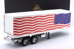 Sattelauflieger Stars & Stripes weiß / blau / rot 1:18 Road Kings