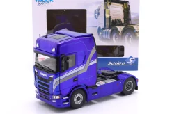 Scania 580S Highline Sattelzugmaschine 2023 blau metallic / Dekor 1:24 Solido