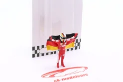 Sebastian Vettel mit Deutschland-Fahne Figur 1:43 Cartrix