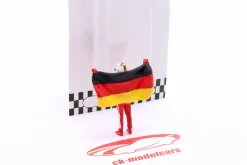 Sebastian Vettel mit Deutschland-Fahne Figur 1:43 Cartrix