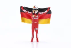 Sebastian Vettel mit Deutschland-Fahne Figur 1:43 Cartrix