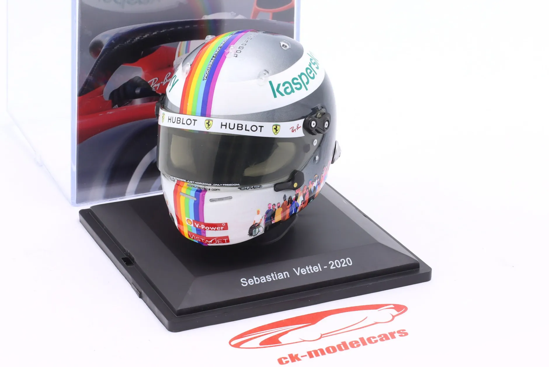Sebastian Vettel #5 Scuderia Ferrari 3rd Türkei GP Formel 1 2020 Helm 1:5 Spark Editions