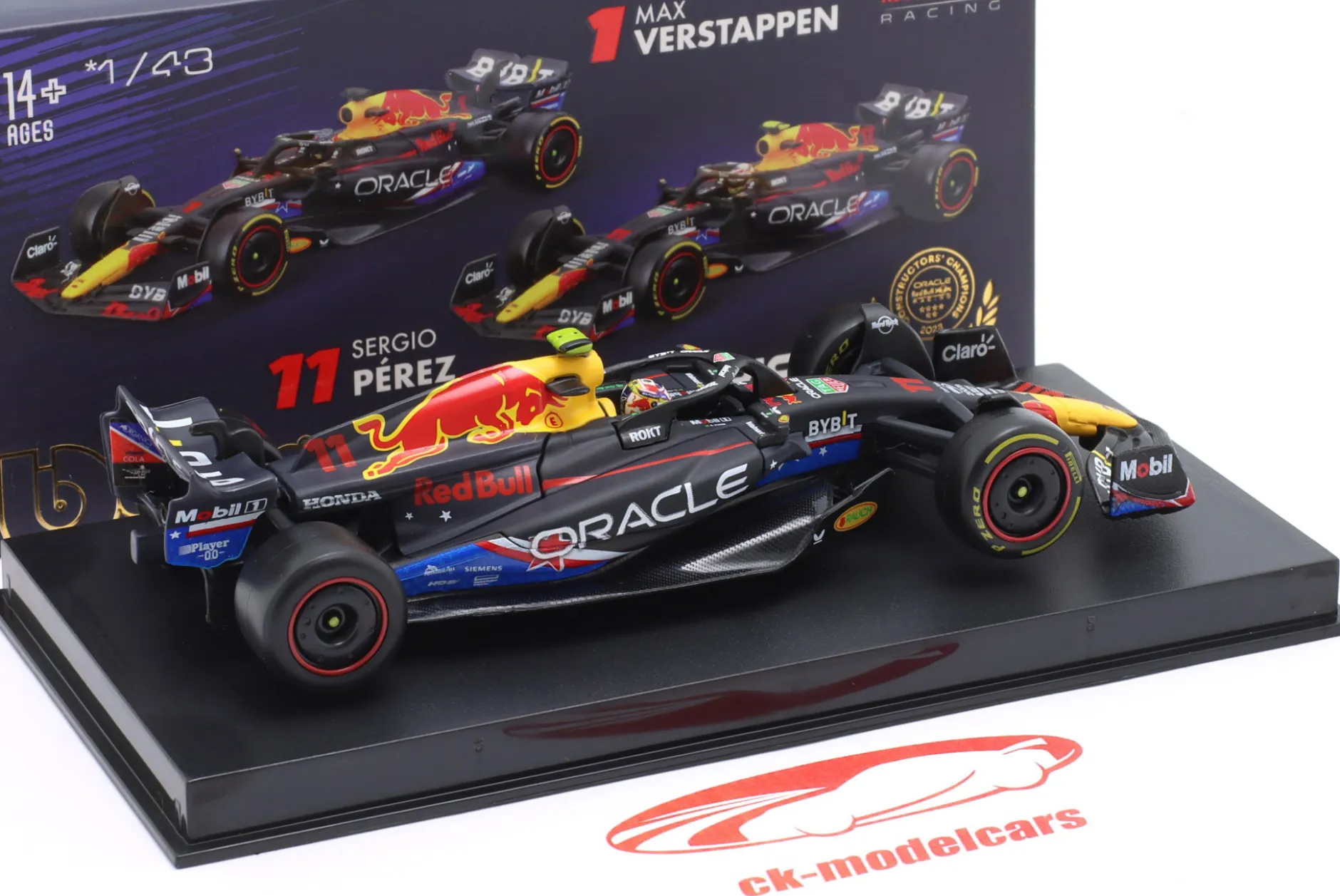 Sergio Perez Red Bull RB19 #11 4th USA GP Formel 1 2023 1:43 Bburago