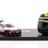 Set: Porsche 911 GT3 Cup #93 mit Helm Michael Fassbender 1:43 / 1:5 Spark