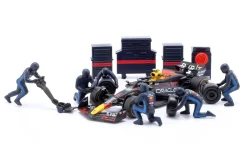 Set 2x Pit Stop Diorama Verstappen & Perez Red Bull Formel 1 2024 1:43 Bburago