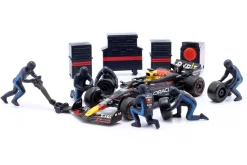 Set 2x Pit Stop Diorama Verstappen & Perez Red Bull Formel 1 2024 1:43 Bburago