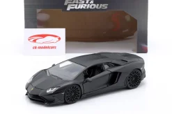 Shaw's Lamborghini Aventador Film Fast & Furious 7 (2015) schwarz 1:24 Jada Toys