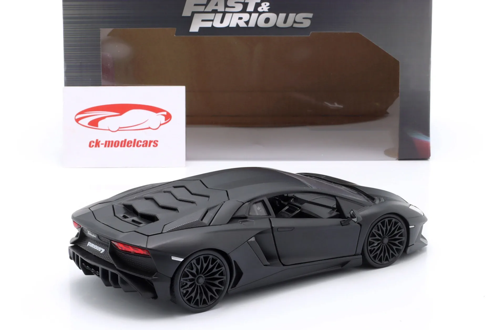 Shaw's Lamborghini Aventador Film Fast & Furious 7 (2015) schwarz 1:24 Jada Toys