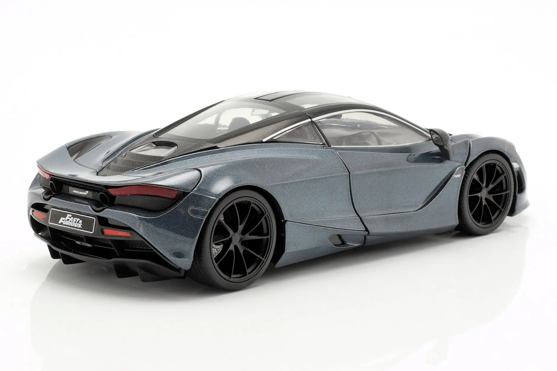 Shaw's McLaren 720S Film Fast & Furious Hobbs & Shaw (2019) grau metallic 1:24 Jada Toys