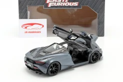 Shaw's McLaren 720S Film Fast & Furious Hobbs & Shaw (2019) grau metallic 1:24 Jada Toys
