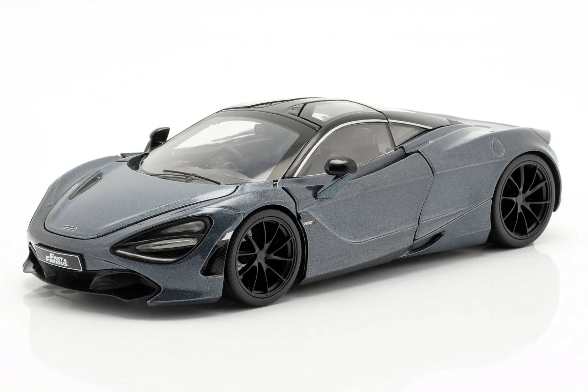 Shaw's McLaren 720S Film Fast & Furious Hobbs & Shaw (2019) grau metallic 1:24 Jada Toys