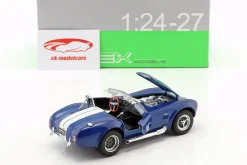 Shelby Cobra SC 427 Baujahr 1965 blau / weiß 1:24 Welly