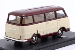 Skoda 979-I Baujahr 1956 dunkelrot / elfenbein 1:43 AutoCult