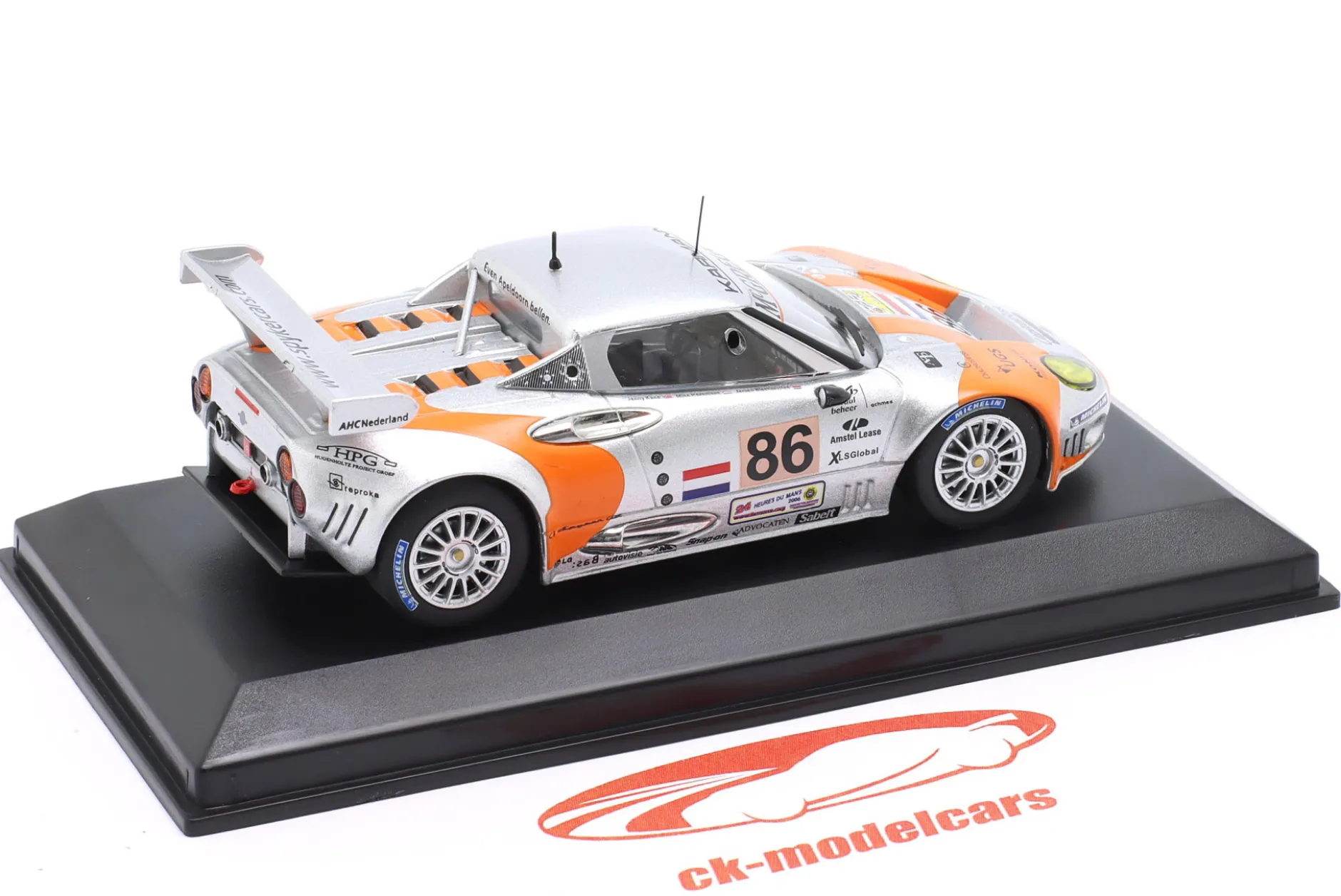 Spyker C8 Spyder GT2R #86 24h LeMans 2006 Bleekemolen, Hezemans, Kane 1:43 Altaya