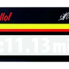 Stefan Bellof Aufkleber Rekordrunde 6:11.13 min weiß 200 x 35 mm