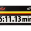 Stefan Bellof 3D Aufkleber Rekordrunde 6:11.13 min schwarz 120 x 25 mm