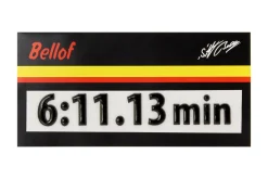 Stefan Bellof 3D Aufkleber Rekordrunde 6:11.13 min schwarz 120 x 25 mm