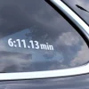 Stefan Bellof 3D Aufkleber Rekordrunde 6:11.13 min weiß 120 x 25 mm