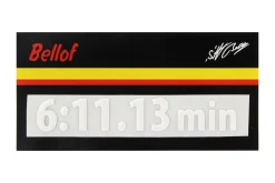 Stefan Bellof 3D Aufkleber Rekordrunde 6:11.13 min weiß 120 x 25 mm