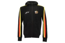 Stefan Bellof Sweat Jacke ''Helm'' Classic Line schwarz / rot / gelb