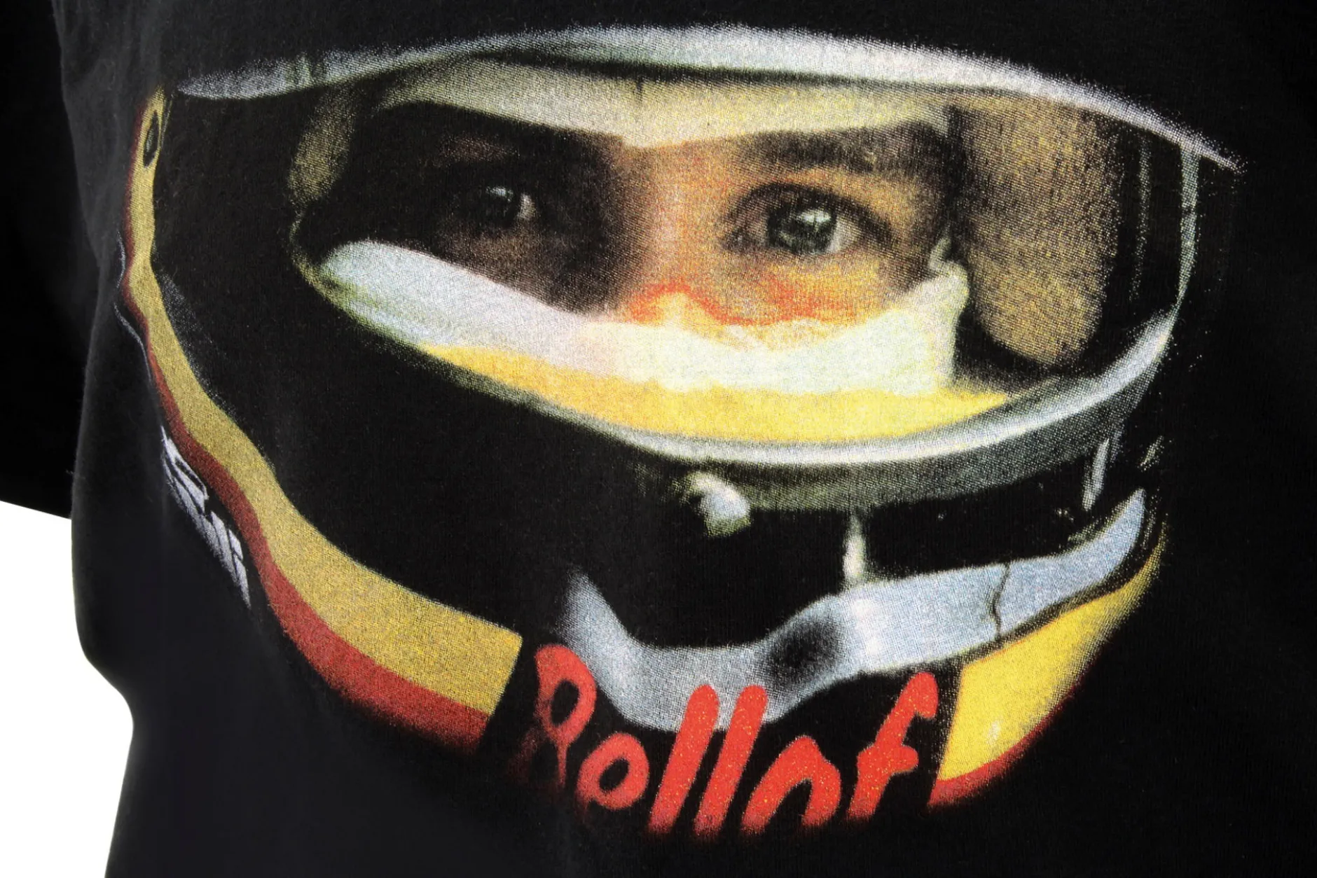 Stefan Bellof T-Shirt ''Helm'' Classic Line schwarz / rot