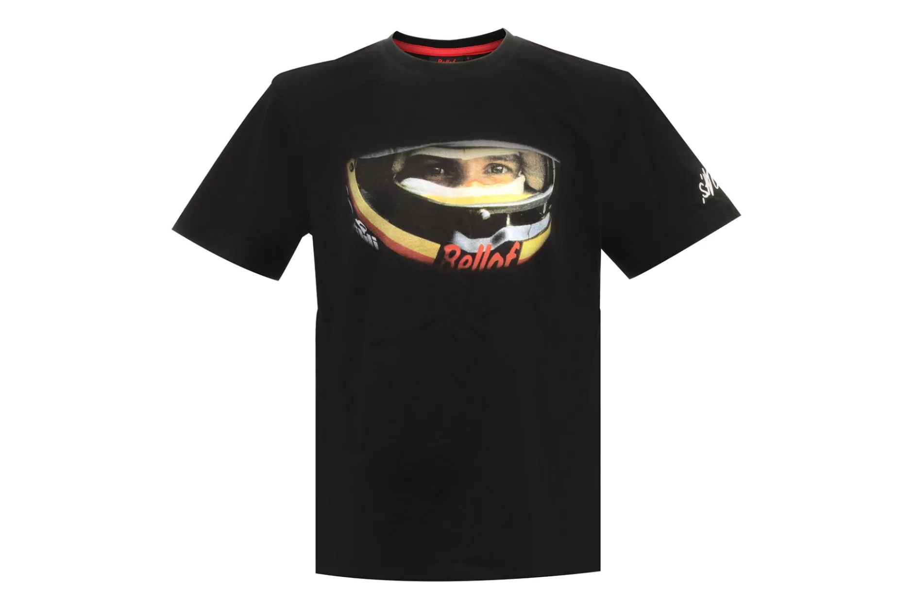 Stefan Bellof T-Shirt ''Helm'' Classic Line schwarz / rot