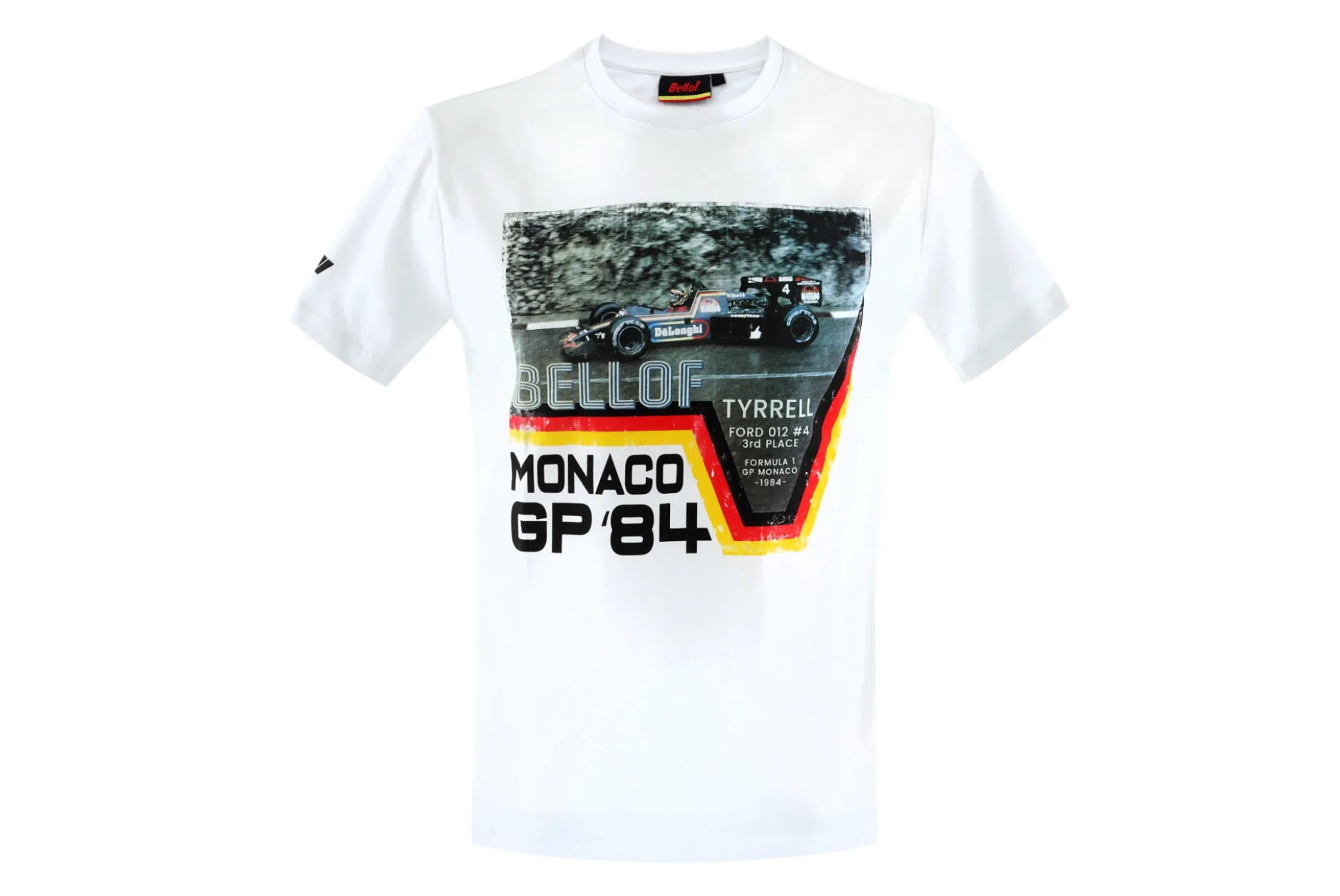 Stefan Bellof T-Shirt Monaco GP Formel 1 1984 weiß