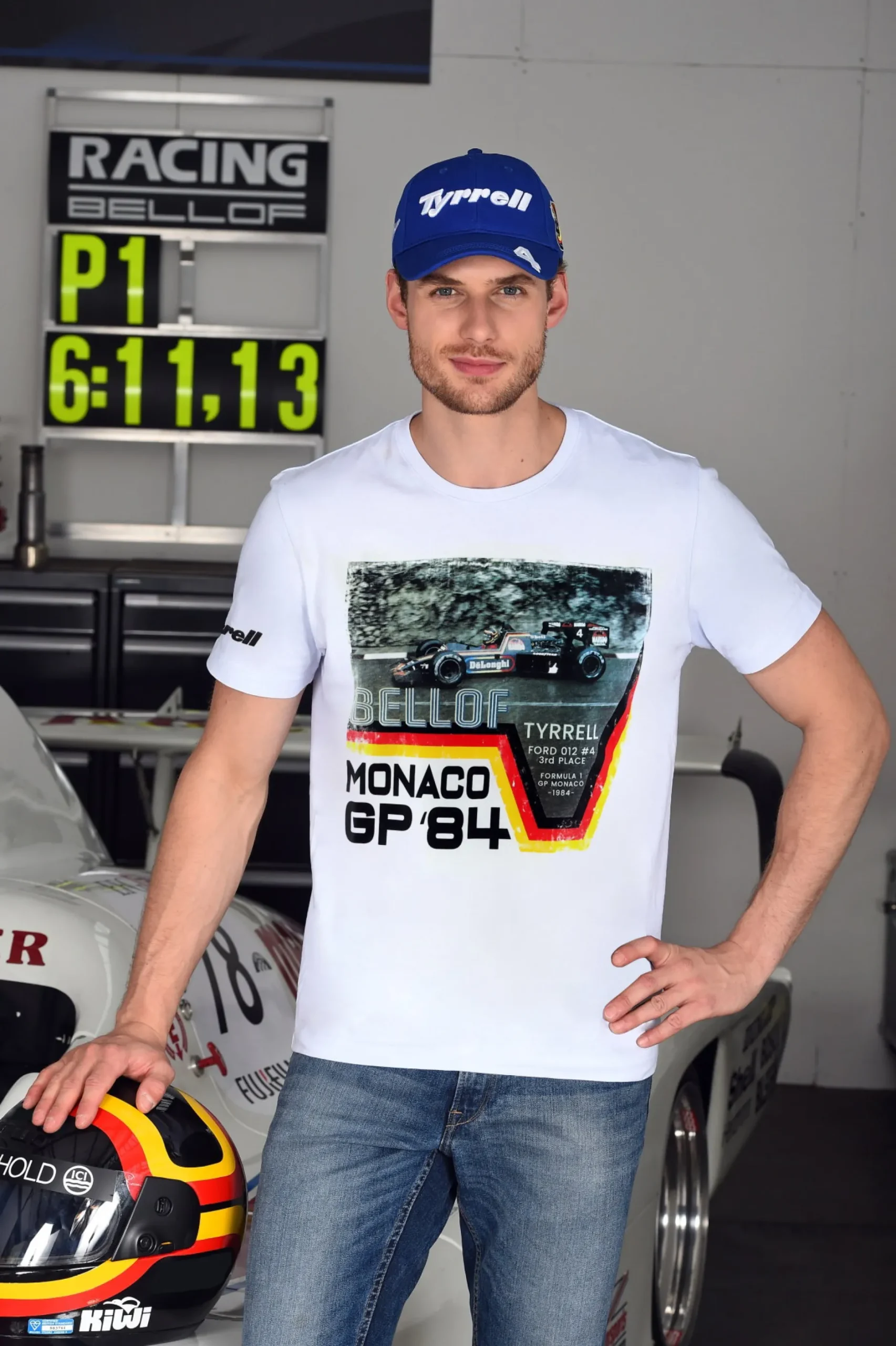 Stefan Bellof T-Shirt Monaco GP Formel 1 1984 weiß