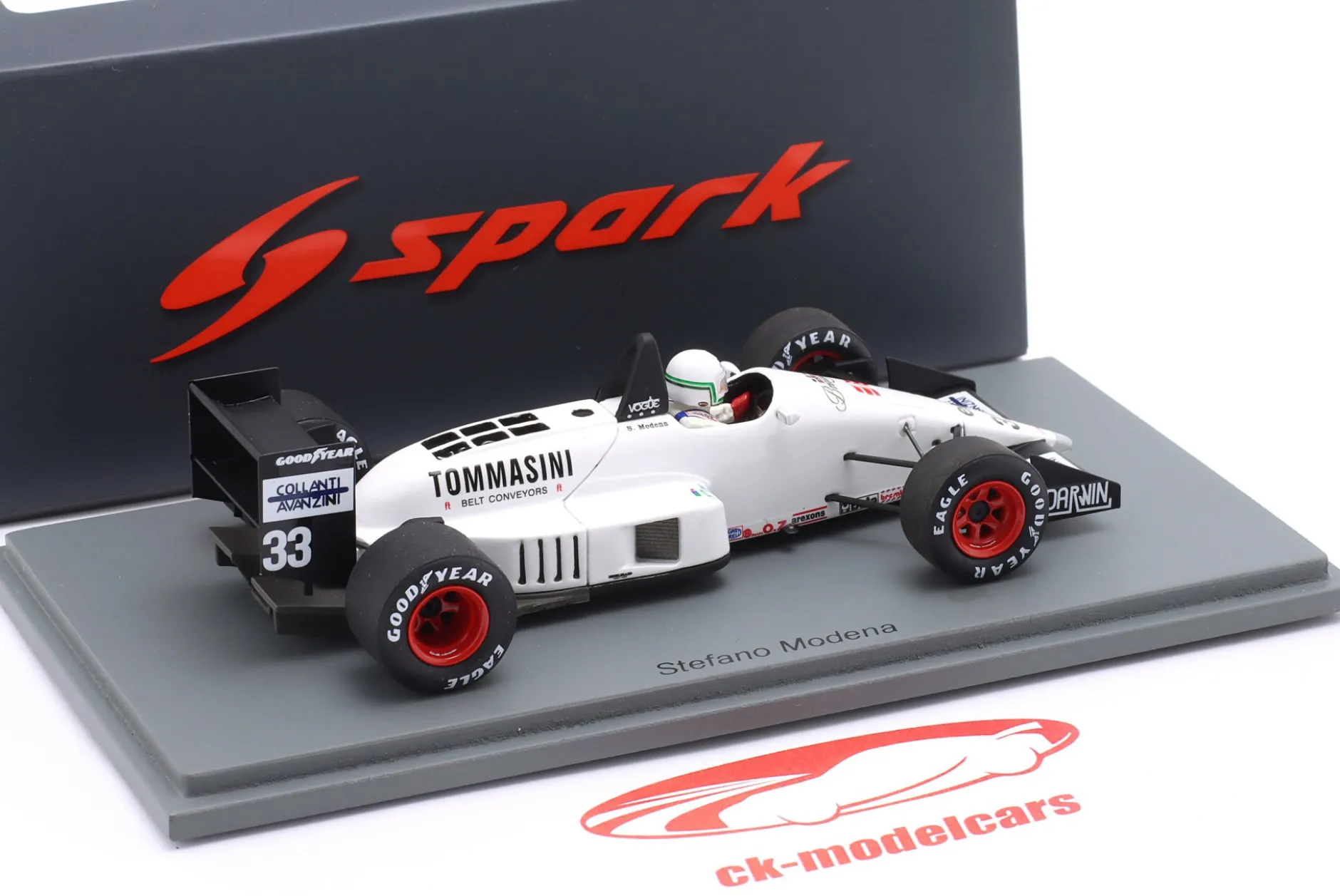 Stefano Modena EuroBrun ER188 #33 Frankreich GP Formel 1 1988 1:43 Spark