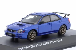 Subaru Impreza S202 STi Baujahr 2002 blau metallic 1:43 Kyosho