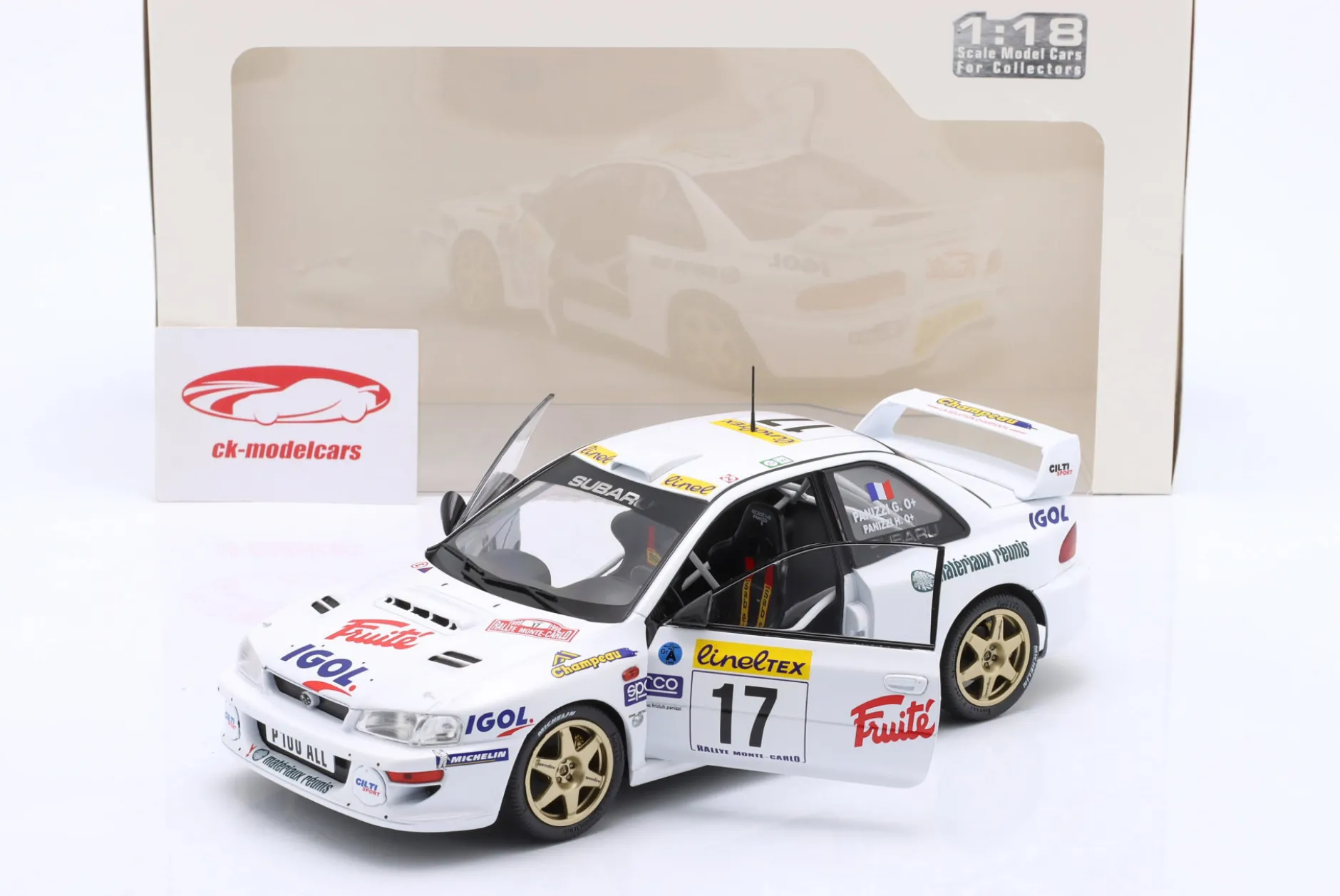 Subaru Impreza S5 WRC99 22B #17 Rallye Monte Carlo 1999 Panizzi, Panizzi 1:18 Solido