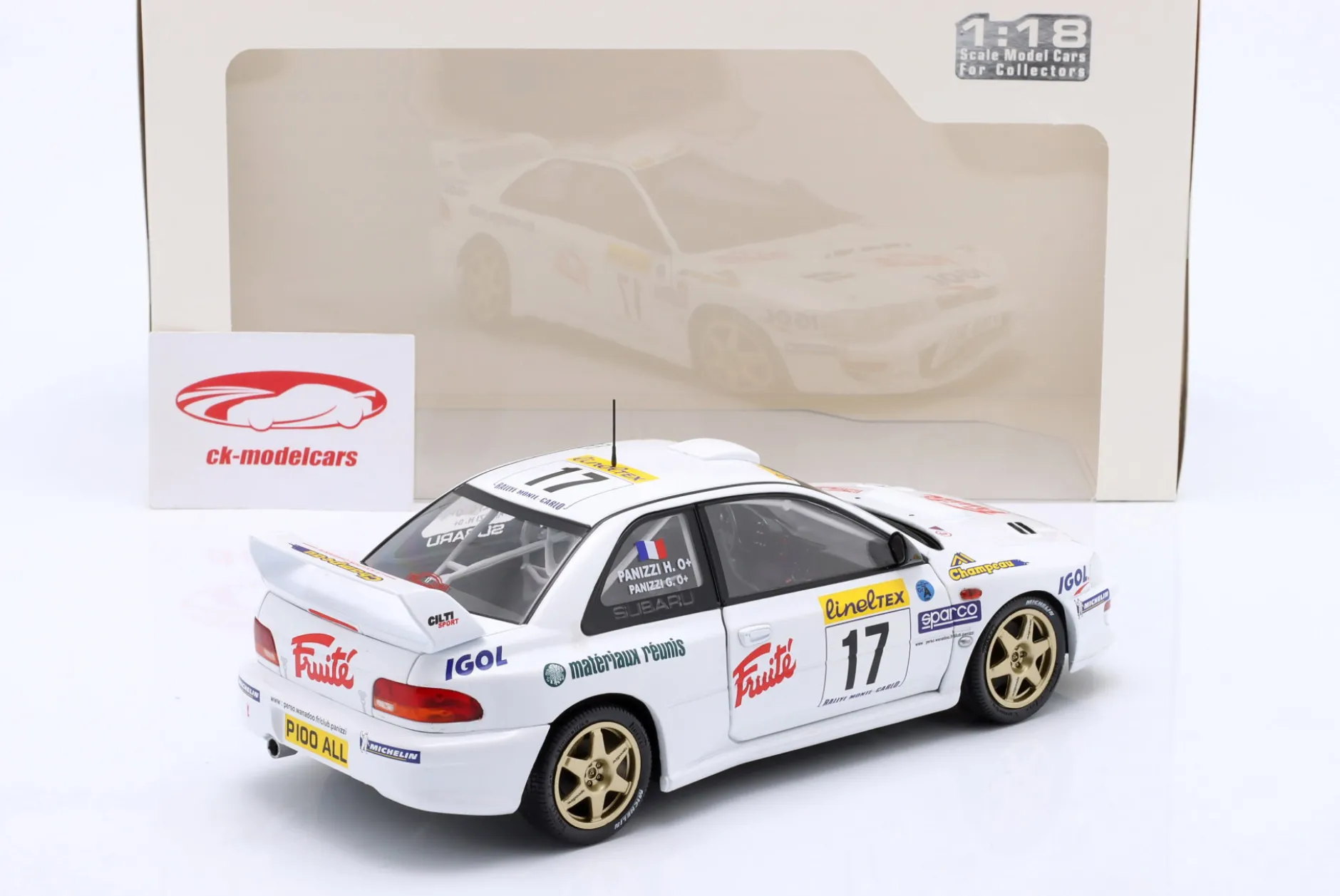 Subaru Impreza S5 WRC99 22B #17 Rallye Monte Carlo 1999 Panizzi, Panizzi 1:18 Solido