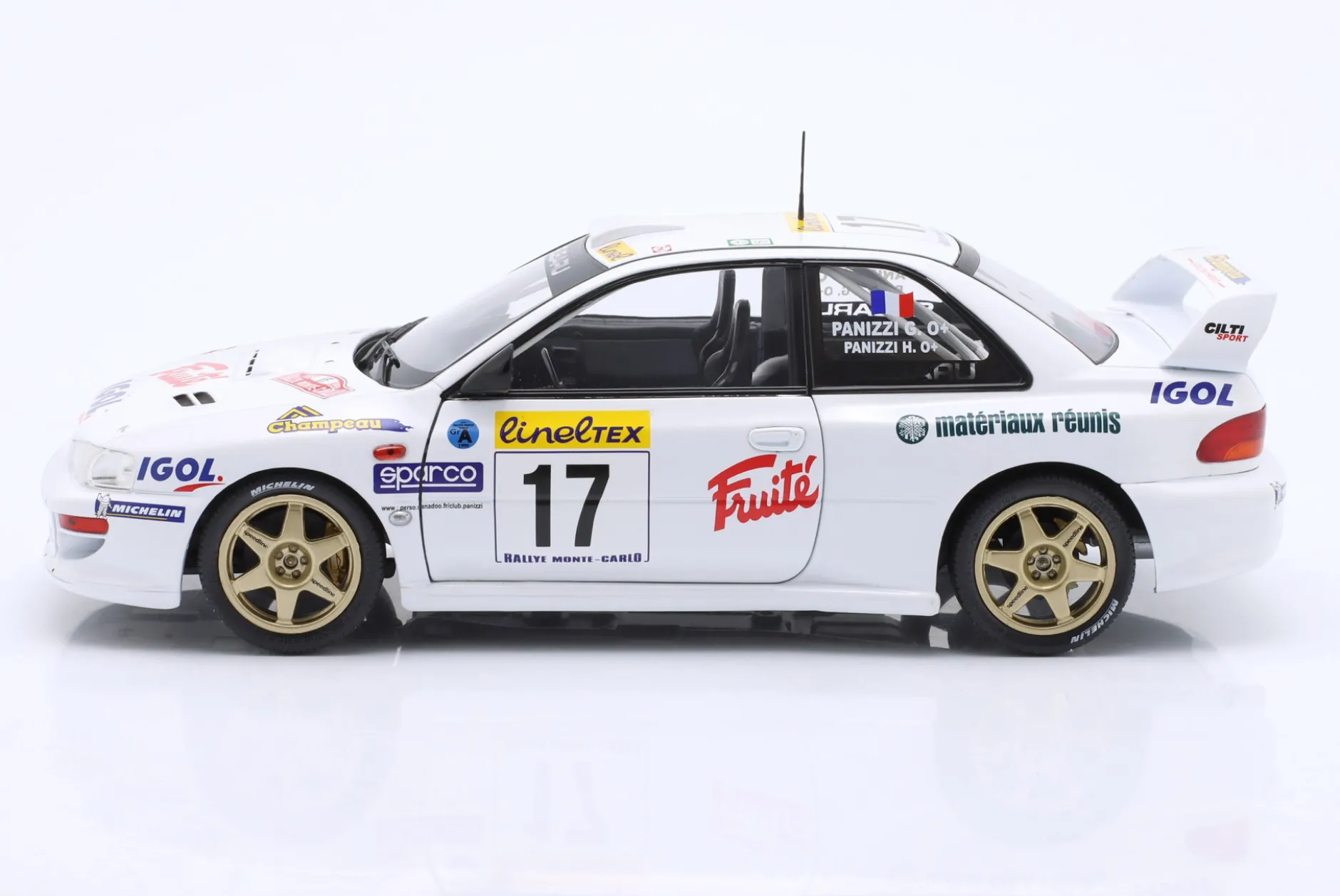 Subaru Impreza S5 WRC99 22B #17 Rallye Monte Carlo 1999 Panizzi, Panizzi 1:18 Solido